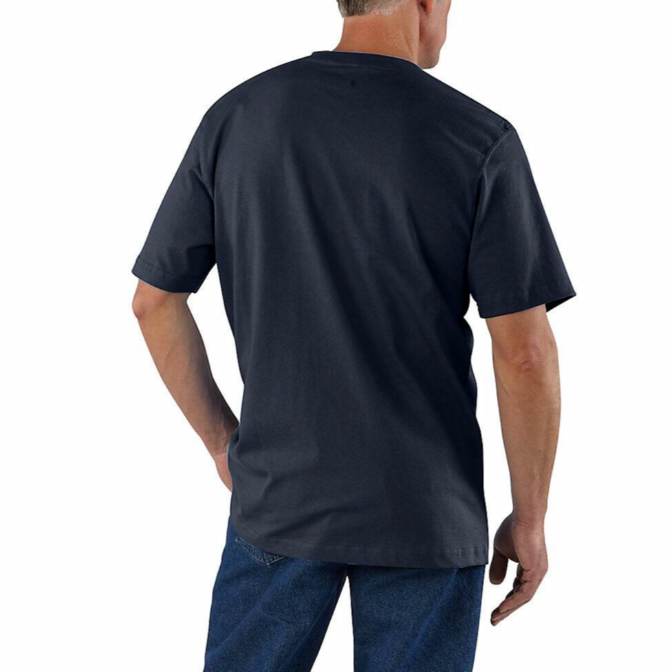 Carhartt cho'ntak logotipi og'ir vaznli futbolka