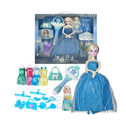 KEBY malika liboslari uchun katta qo'g'irchoq to'plami