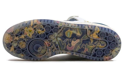 Adidas originals forum 84 сотни простых и легких амортизирующих износостойких бордшорт с низким верхом мужские бело-голубые