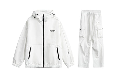 Golfcross asosiy modellari harflar logotipi bosma bir rangli plili ko'p cho'ntakli ish kiyimi tog 'tizimi ochiq havoda dam olish uchun sport kostyumi erkaklar va ayollar modellari