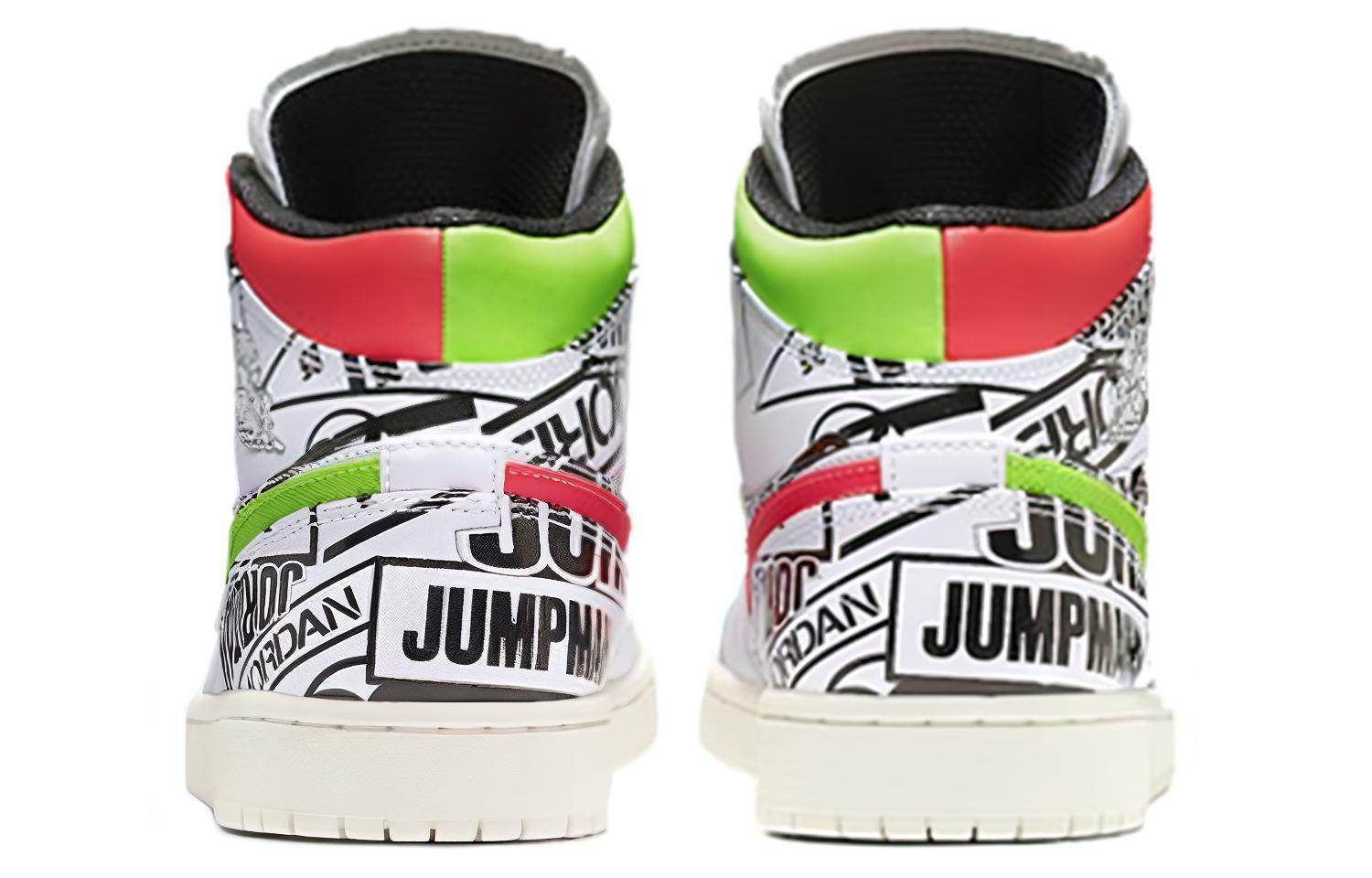 Кроссовки подростковые Air Jordan 1 Mid Cowhide Graffiti - Boxette Shop