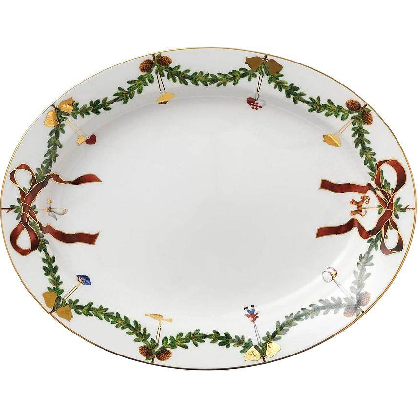 Royal copenhagen скандинавский стиль royal copenhagen star fluted joy обеденная тарелка тарелка белая 37*28,5 см - Boxette Shop