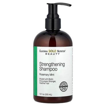Укрепляющий шампунь California Gold Nutrition, Beauty, розмарин и мята, 355 мл - Boxette Shop