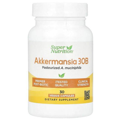 БАД Super Nutrition Akkermansia 30B, 150 мг, 30 капсул - Boxette Shop