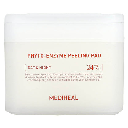 Очищающее средство MEDIHEAL Phyto-Enzyme Peeling Pad Day & Night 90 подушек, 200 мл - Boxette Shop