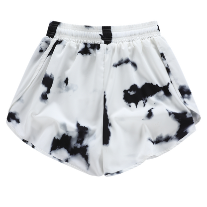 Ayollar uchun JUTEY sigir naqshli sport shortlari