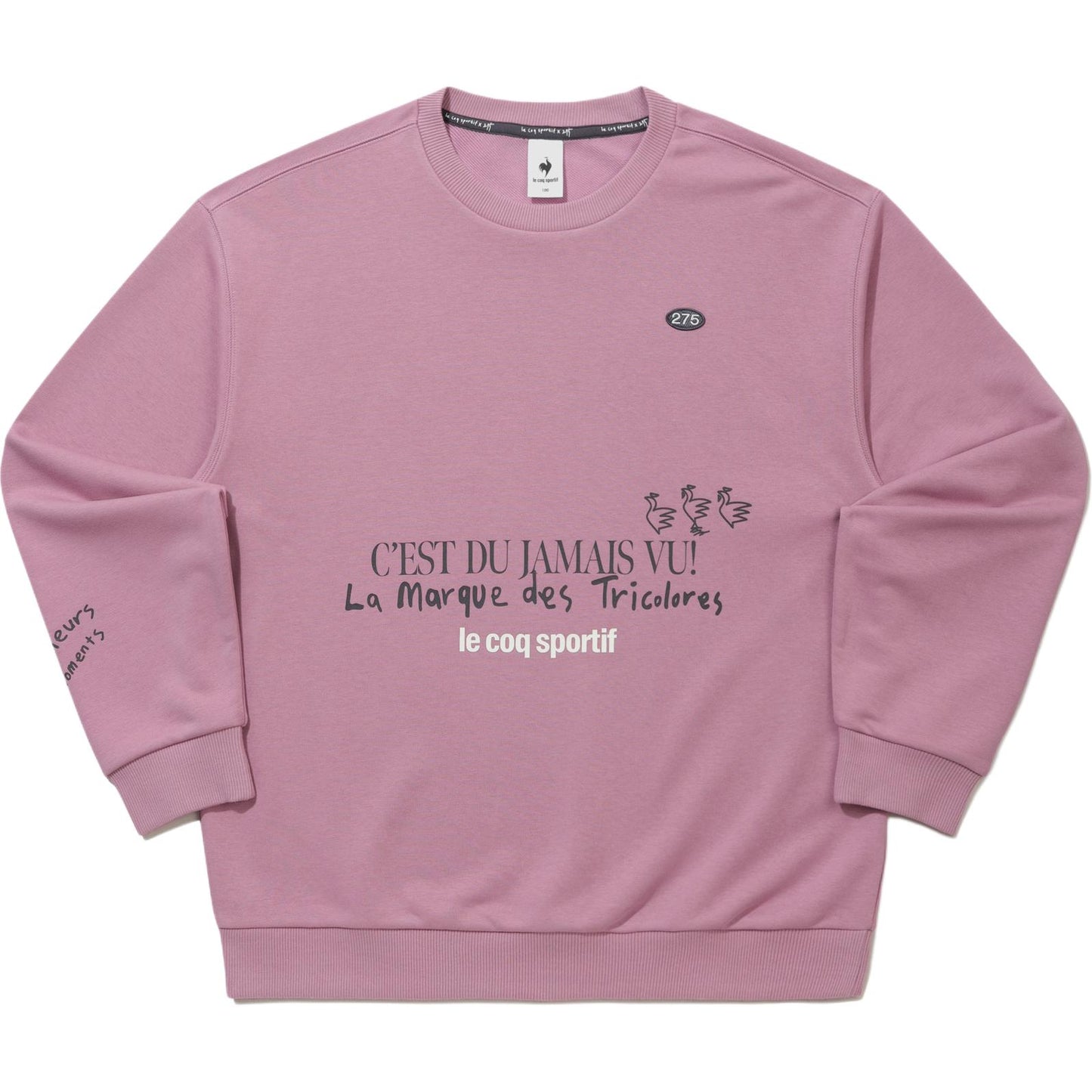 Le Coq Le Coq Sportif Ayollar uchun maktubli bo'yinbog'li uzun yengli keng kozok