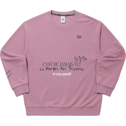 Le Coq Le Coq Sportif Ayollar uchun maktubli bo'yinbog'li uzun yengli keng kozok