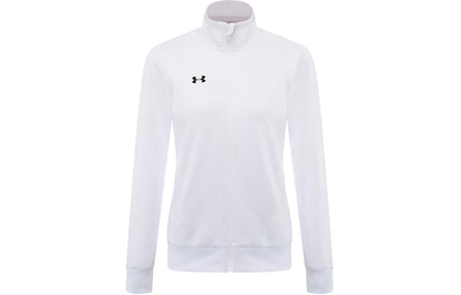 Under armour andromeda сплошной цвет воротника-стойки повседневная спортивная куртка женская белая