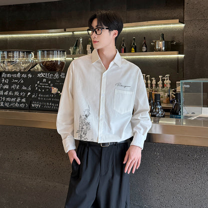 Pal ongaco pal ongaco yaponcha oddiy asosiy modellar, jinsi boʻlmagan brend logotipi tirgaklari gulli bosma qulay boʻshashgan bir koʻkrakli lapelli tasodifiy koʻp qirrali paxta uzun yengli koʻylaklar erkaklar va ayollar bir xil modellar