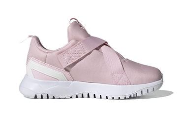 Adidas originals flex 2.0 низкие верхние спортивные повседневные кроссовки розовый средний маленькие дети