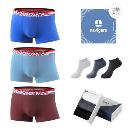 Navigare Cotton Silk 10A erkaklar bokschisi brifinglari