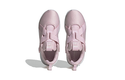 Adidas originals flex 2.0 низкие верхние спортивные повседневные кроссовки розовый средний маленькие дети