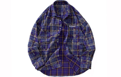 Golfkross Amerika retro to'qnashuvi tasodifiy yubka uzun yengli ko'ylak ko'ylagi juftlik modellari