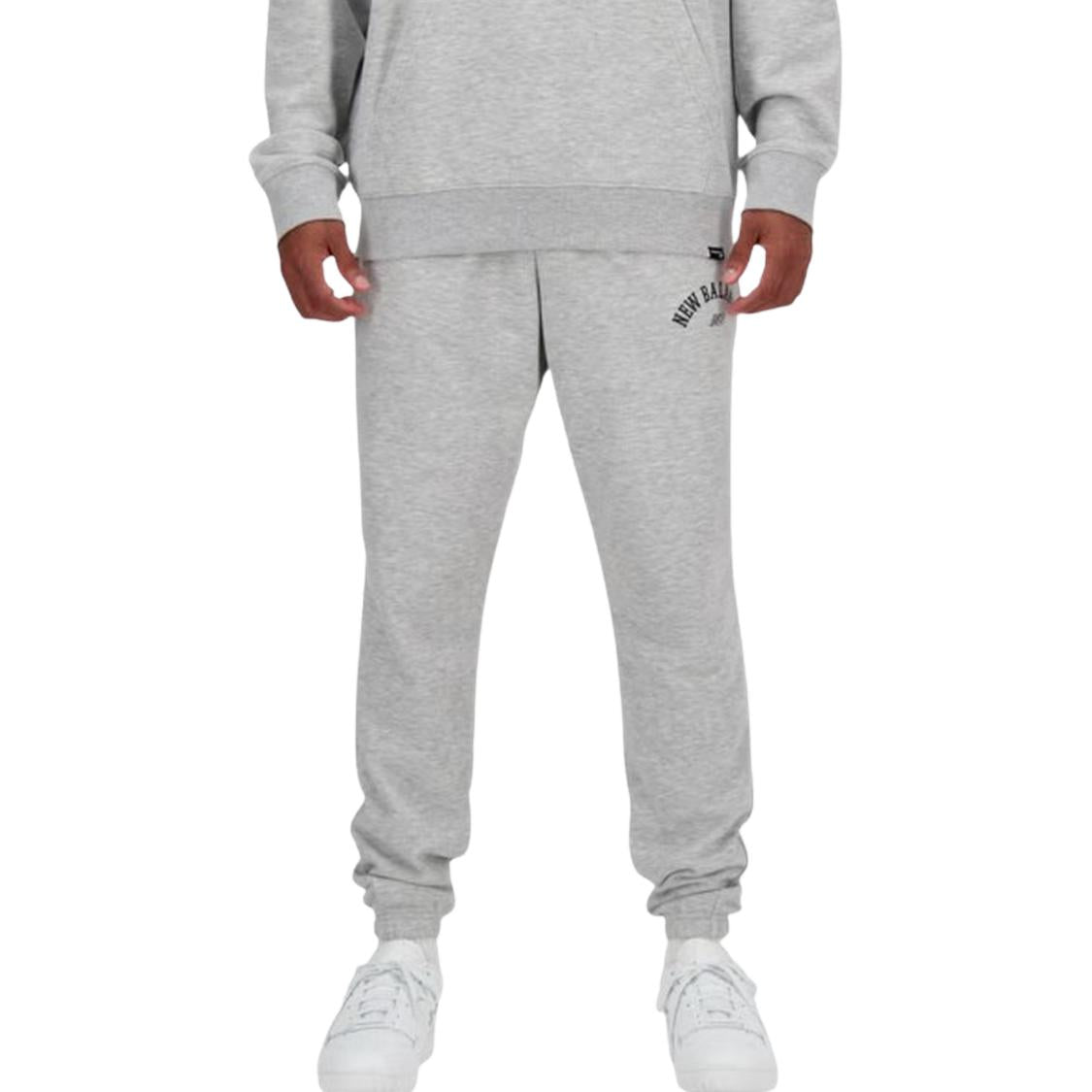 Erkaklar uchun yangi balans harfi bosma oddiy tortilgan trikotaj sport shimlari kulrang