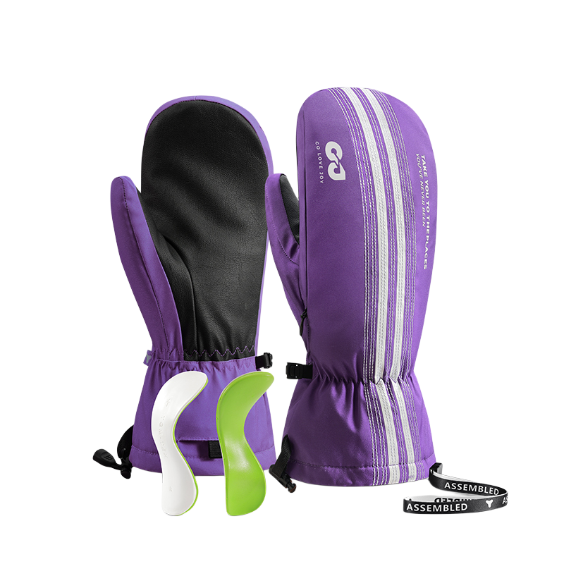 Golovejoy длинные и короткие пушистые тонкие тепла хранения блокировки температуры влаги мягкие дышащие лыжные перчатки водонепроницаемый палец перчатки