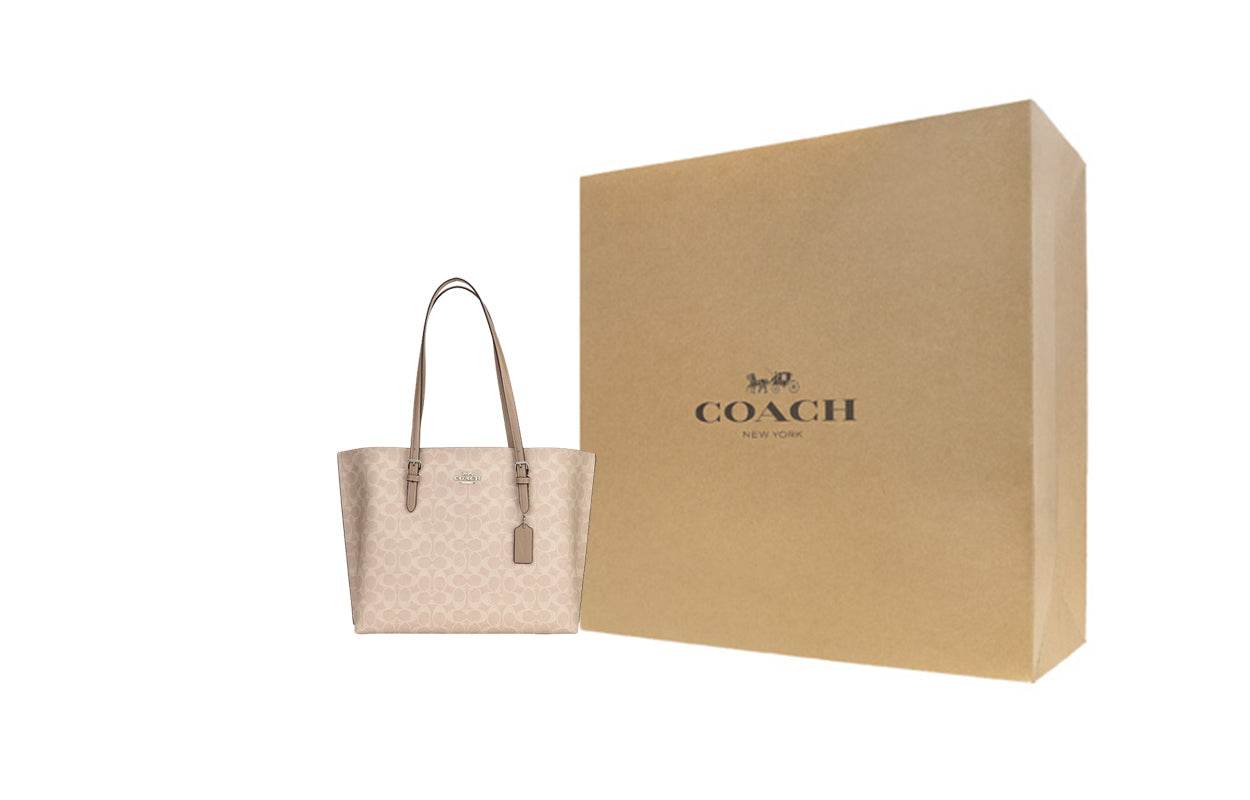 Сумка женская Coach Mollie 34 Branded Logo Zip Closure - Boxette Shop