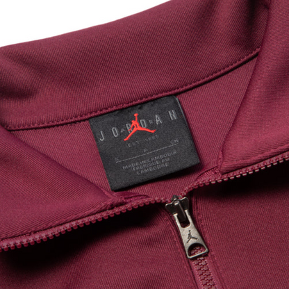 Jordan ss23 nozik tekis tasodifiy baland bo'yinli ayollar qizil kostyumi