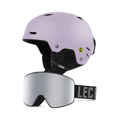 Горнолыжный шлем и очки Lecage