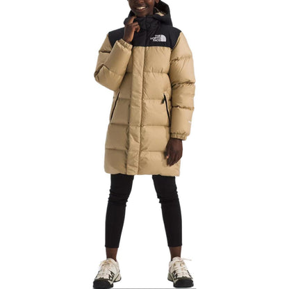 The north face the north face пальто nuptse fashion comfort casual khaki stone