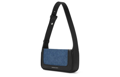 Сумка женская Charles&Keith Simple Fabric S Denim Dark - Boxette Shop