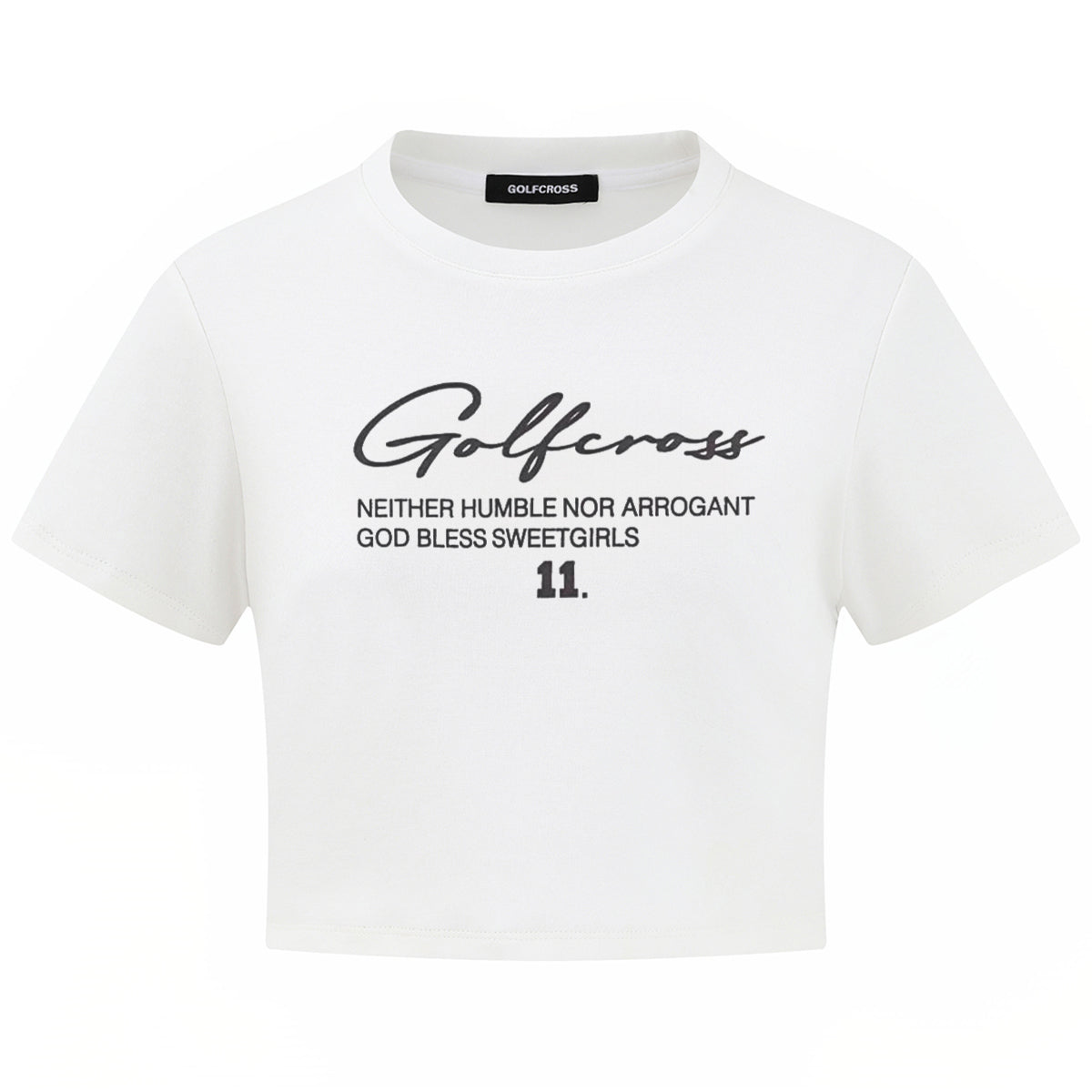 Golfcross shirin salqin ziravorlar qiz uslubi oddiy asosiy ko'p harfli logotipli bosma elkali qisqa yengli pullover yumaloq bo'yinli qisqa yengli yarim yengli ayollar futbolkasi