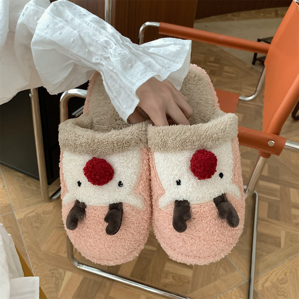 Тапочки Рождественские плюшевые