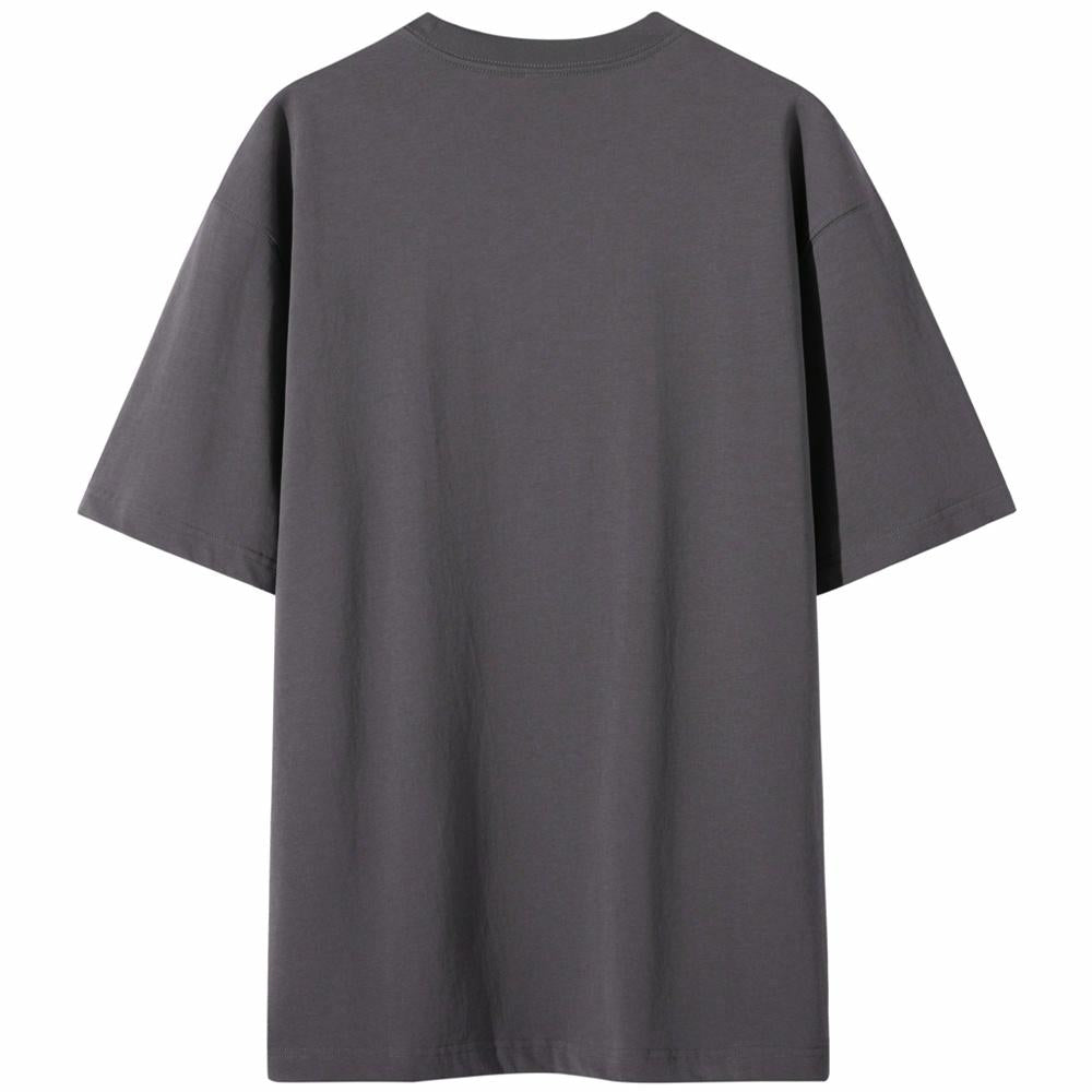 Lilbetter harfi logotipi bosma paxta amerikalik kundalik toza kiyimli dumaloq bo'yinli yarim yengli bo'shashgan juftlik qisqa yengli futbolka modelli erkaklar va ayollar