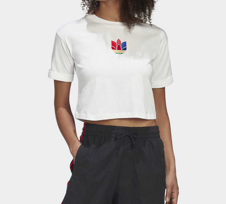 Adidas x Originals Crop Top ayollar futbolkasi