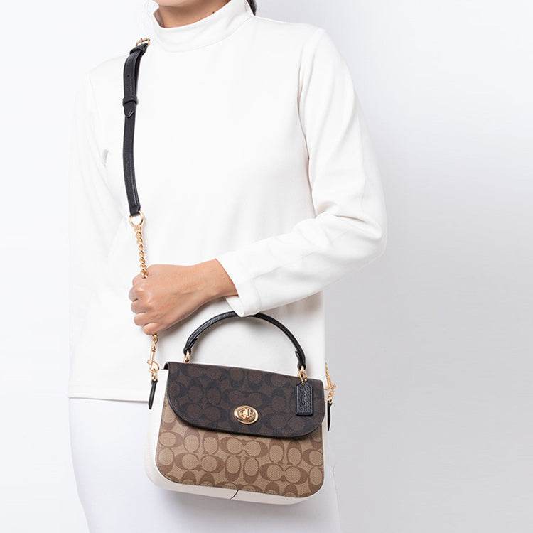 Сумка женская Coach Marlie 24 Patchwork Knob Flap Old - Boxette Shop