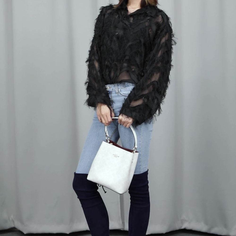 Сумка женская Coach Town 21 Old Flower Full Print - Boxette Shop