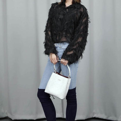 Сумка женская Coach Town 21 Old Flower Full Print - Boxette Shop