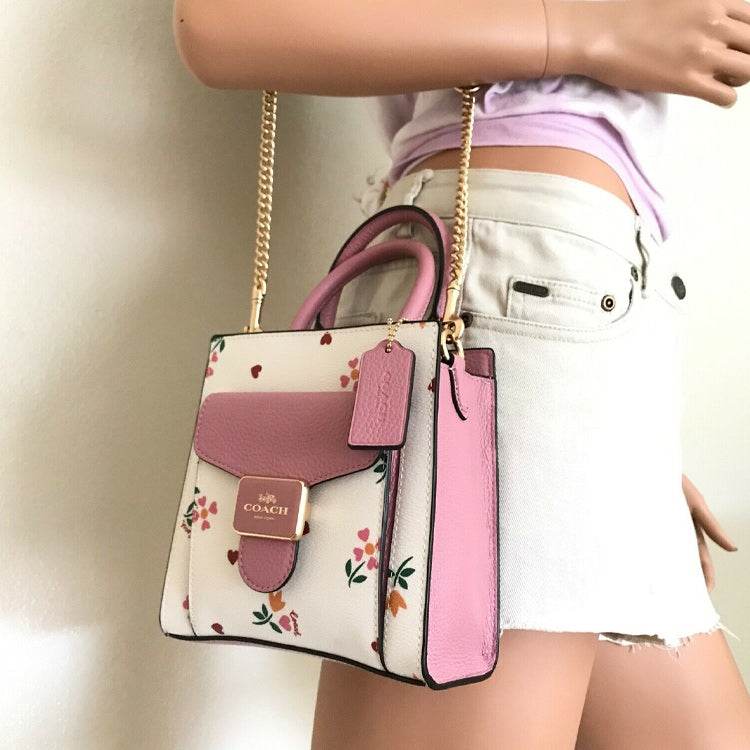 Сумка женская Coach Pepper 17 Heart Petal Print Magnetic - Boxette Shop