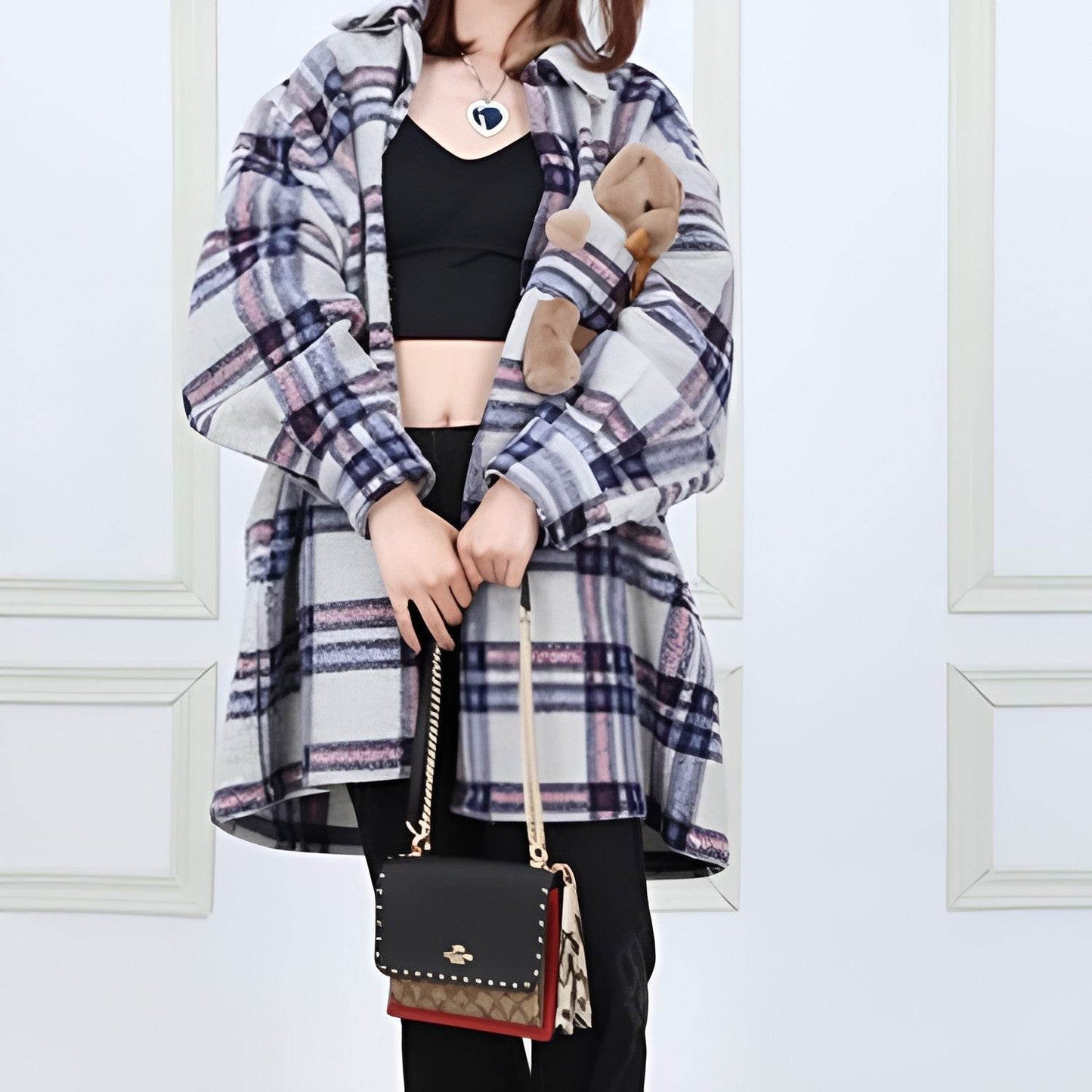 Сумка женская Coach Klare 21 Rivet Embellished Chain Leather - Boxette Shop