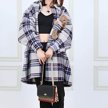 Сумка женская Coach Klare 21 Rivet Embellished Chain Leather - Boxette Shop