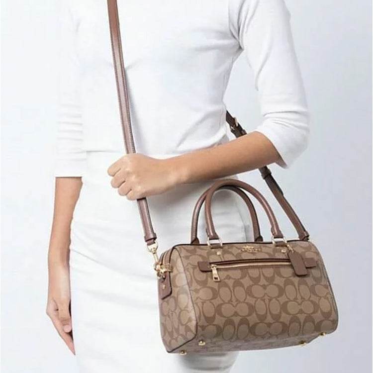 Сумка женская Coach Rowan 27 Printed Pvc Boston S - Boxette Shop