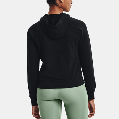 Under armour andromeda пуловер с капюшоном и принтом с длинным рукавом толстовка женская черная