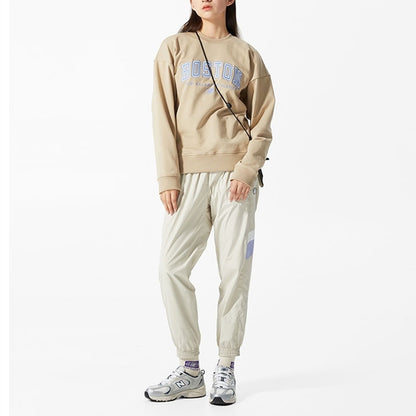 Erkaklar va ayollar uchun xakidagi New Balance to'qilgan tasodifiy vintage trikotaj kozoklari