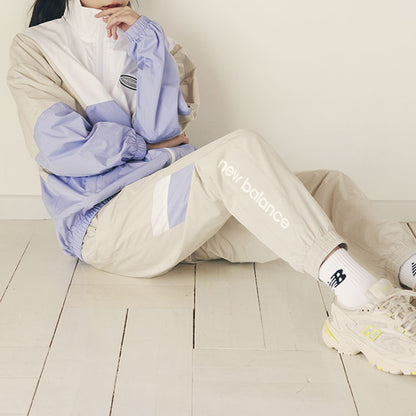 Erkaklar va ayollar uchun xakidagi New Balance to'qilgan tasodifiy vintage trikotaj kozoklari