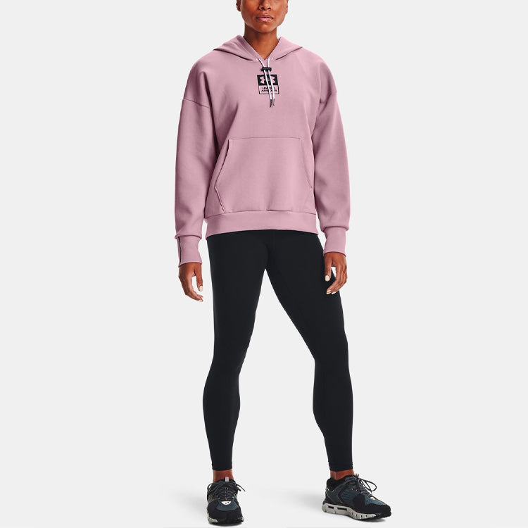 Under armour andromeda summit knit hooded training sweatshirt women's pink