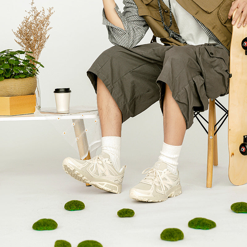 New Balance NB 410 V5 Qulay oddiy matodan tikilgan sun'iy teridan tikilgan past poyafzal Erkaklar va ayollar uchun poyafzal bej