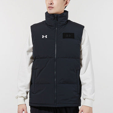 Under armour casual sports warm down vest men's black