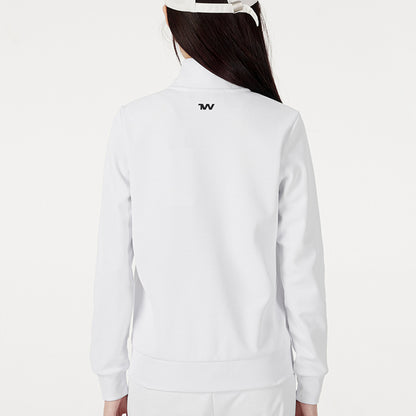 Under armour andromeda сплошной цвет воротника-стойки повседневная спортивная куртка женская белая