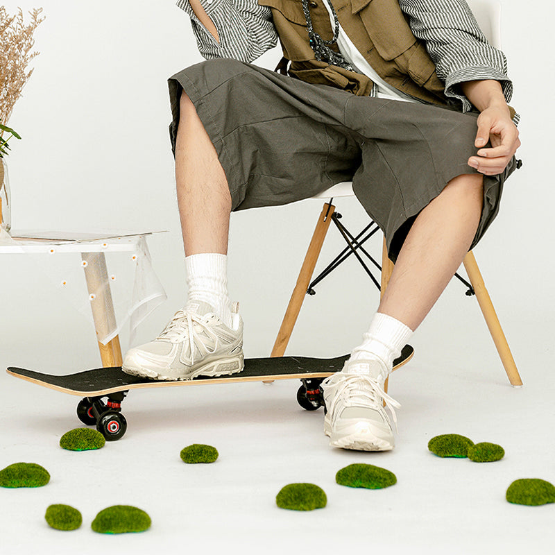 New Balance NB 410 V5 Qulay oddiy matodan tikilgan sun'iy teridan tikilgan past poyafzal Erkaklar va ayollar uchun poyafzal bej