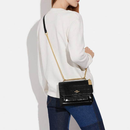 Сумка женская Coach Klare 22 Label Carriage Logo Chain - Boxette Shop