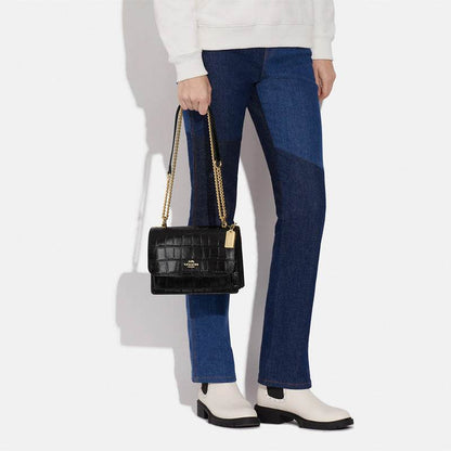 Сумка женская Coach Klare 22 Label Carriage Logo Chain - Boxette Shop