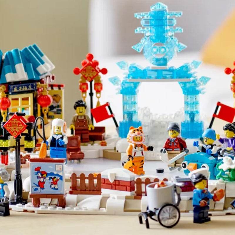 Конструктор LEGO Новогодняя коллекция: Ледяные здания (80109) - Boxette Shop