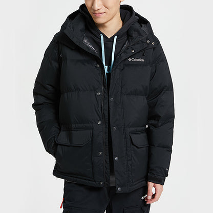 Columbia columbia rockfall omni thermal reflective technology outdoor warm windproof 650 puff duck down hooded down jacket men's black