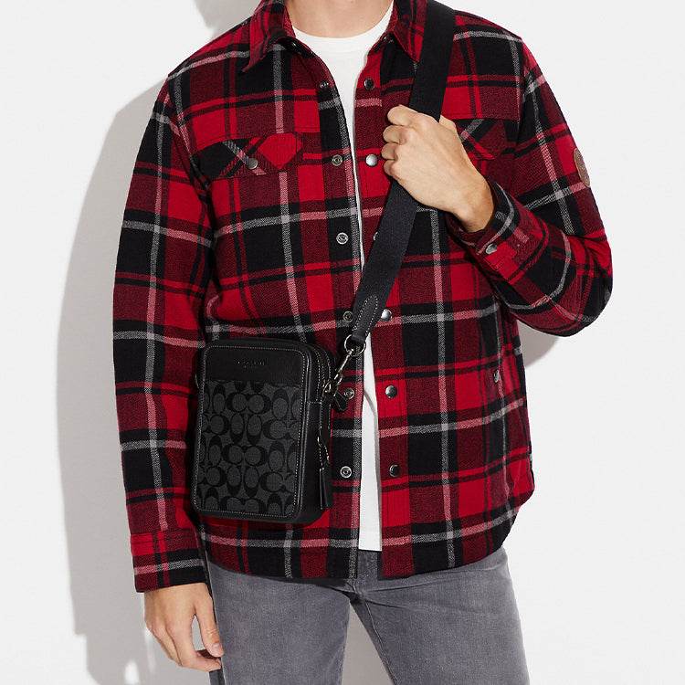 Сумка мужская Coach Sullivan 17 Pebbled Leather Quilted Coated - Boxette Shop