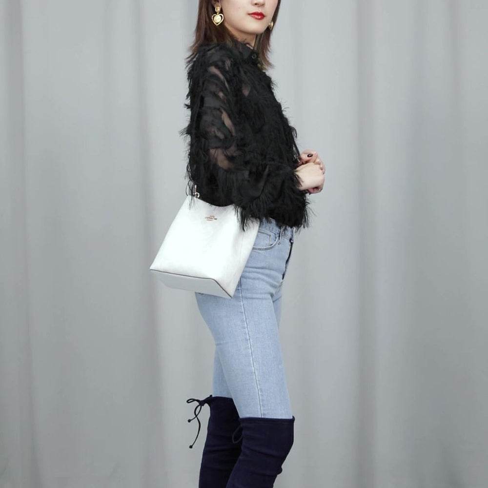 Сумка женская Coach Town 21 Old Flower Full Print - Boxette Shop